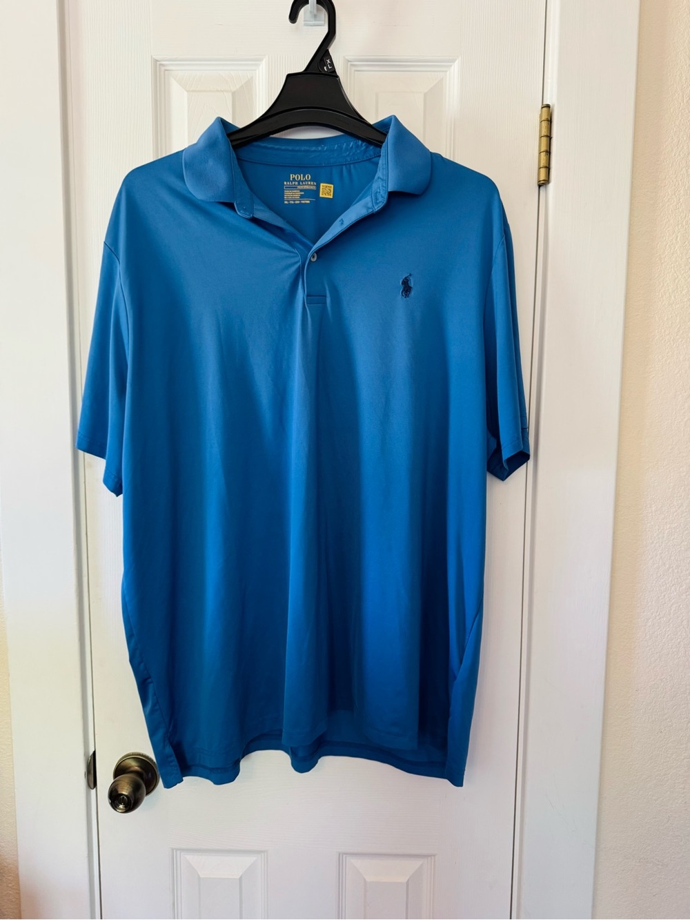 Polo Ralph Lauren Performance Polo Shirt Men’s XXL Blue Stretch Golf Athletic